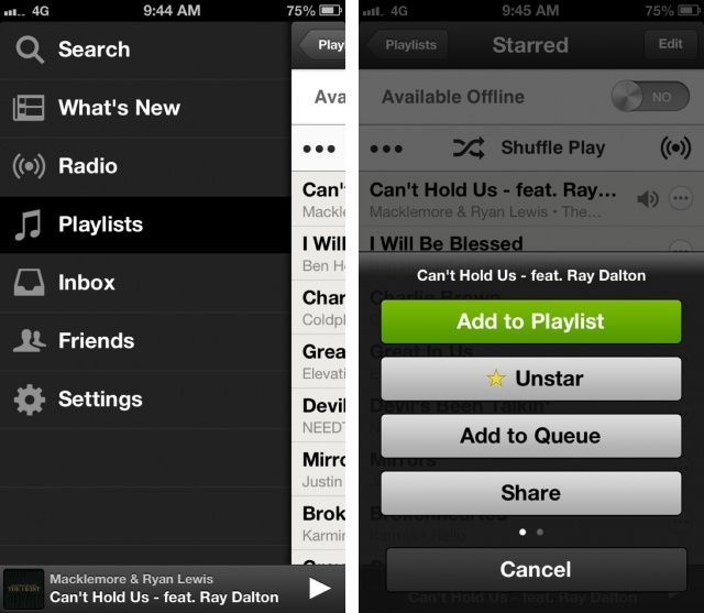 spotify app for mac sidebar
